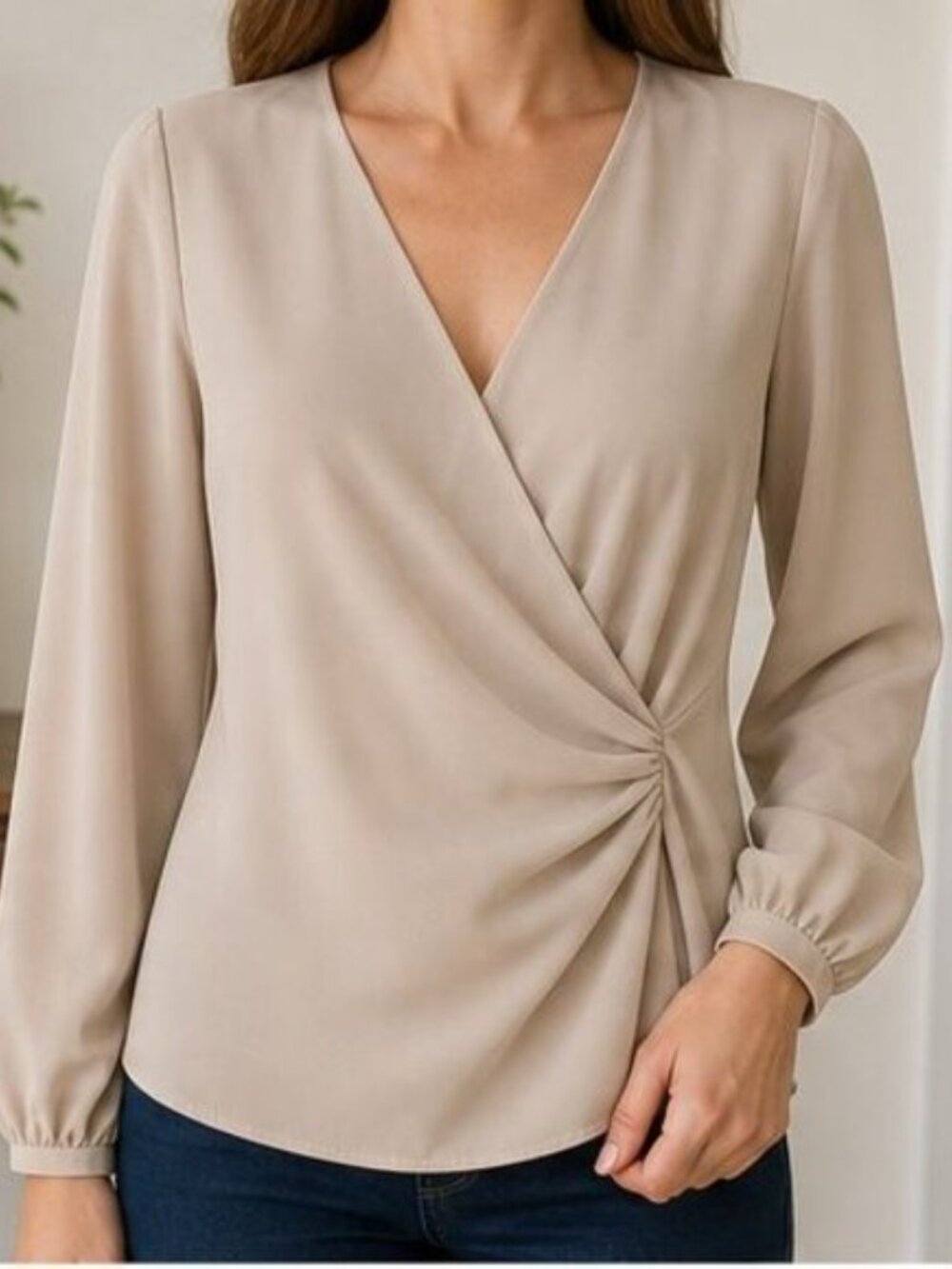 Sand Wrap Blouse